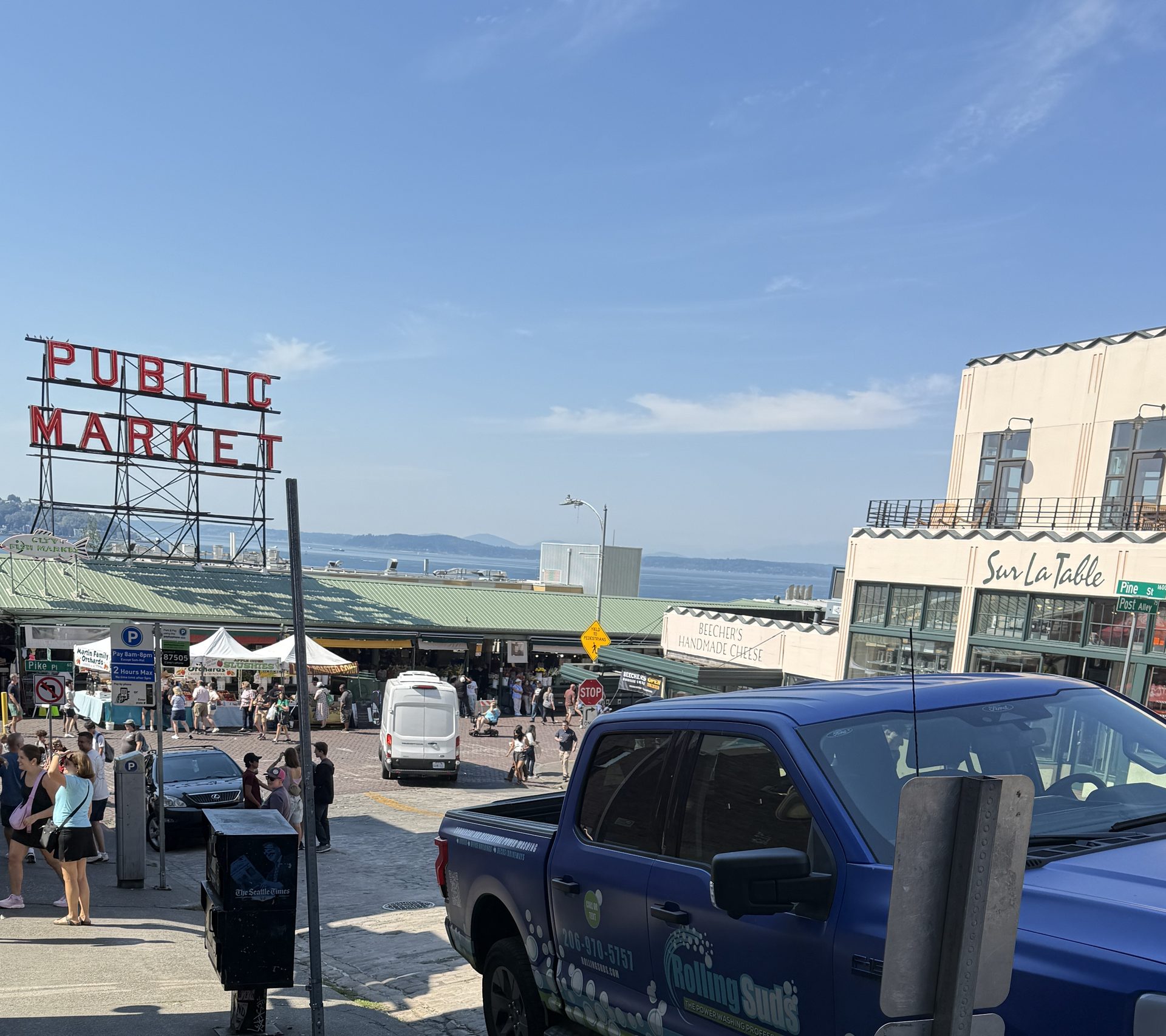 Rolling Suds truck at Pike Place Market in Seattle. Brand photo shown because /images/cities/seattle.jpg is not on the site yet. Not a Seattle job.